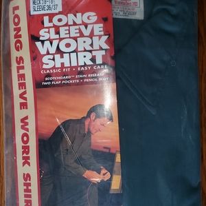 Dickies Work LS Shirts 18-18 1/2 (XXL) Gre…
